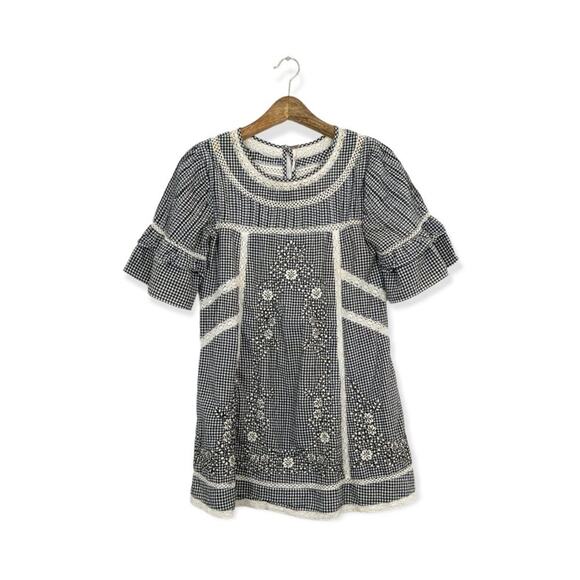 Free People Black & White Sunny Day Shirt Dress - Picture 1 of 11